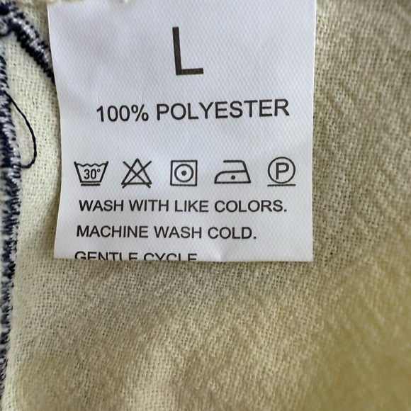 Women’s L Boho Hippie Ivory Colorful Flower Embroidery Cropped Side Tie Top - Picture 12 of 13